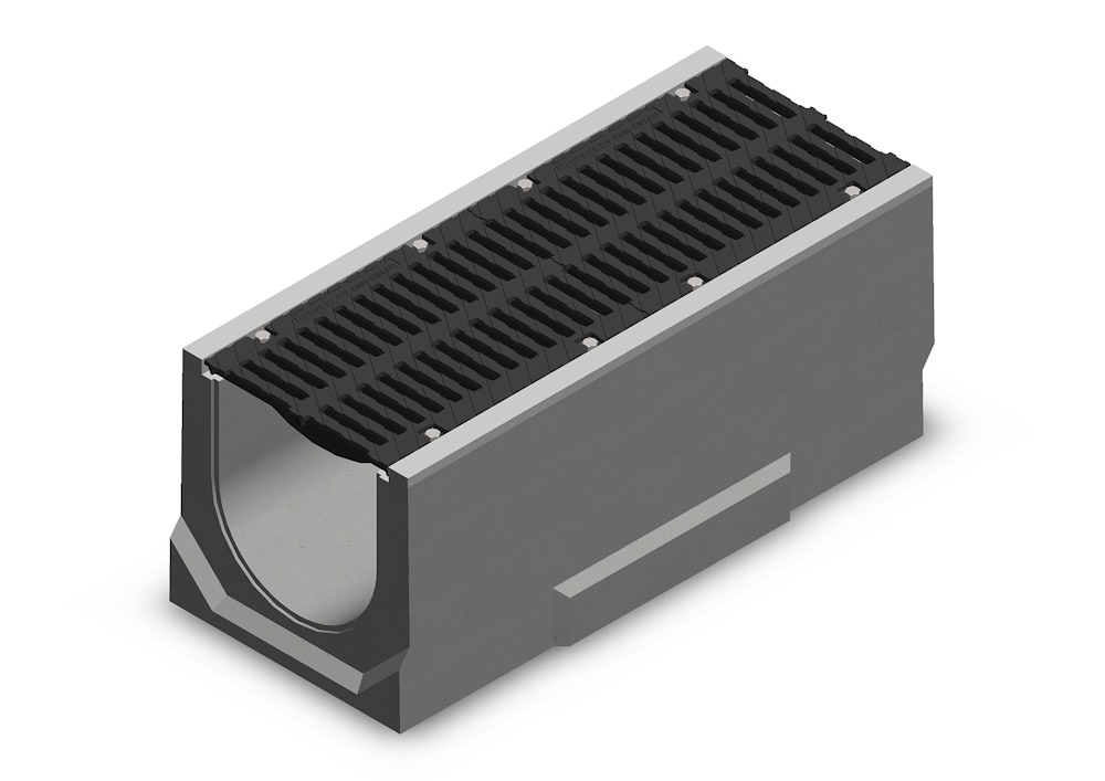Лоток водоотводный бетонный SteePro M DN300 H410